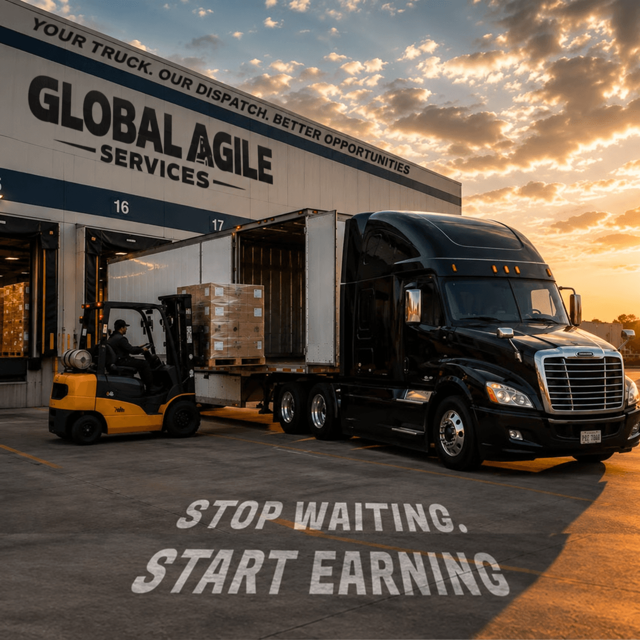 Specialized freight equipment ready for a carefully matched load